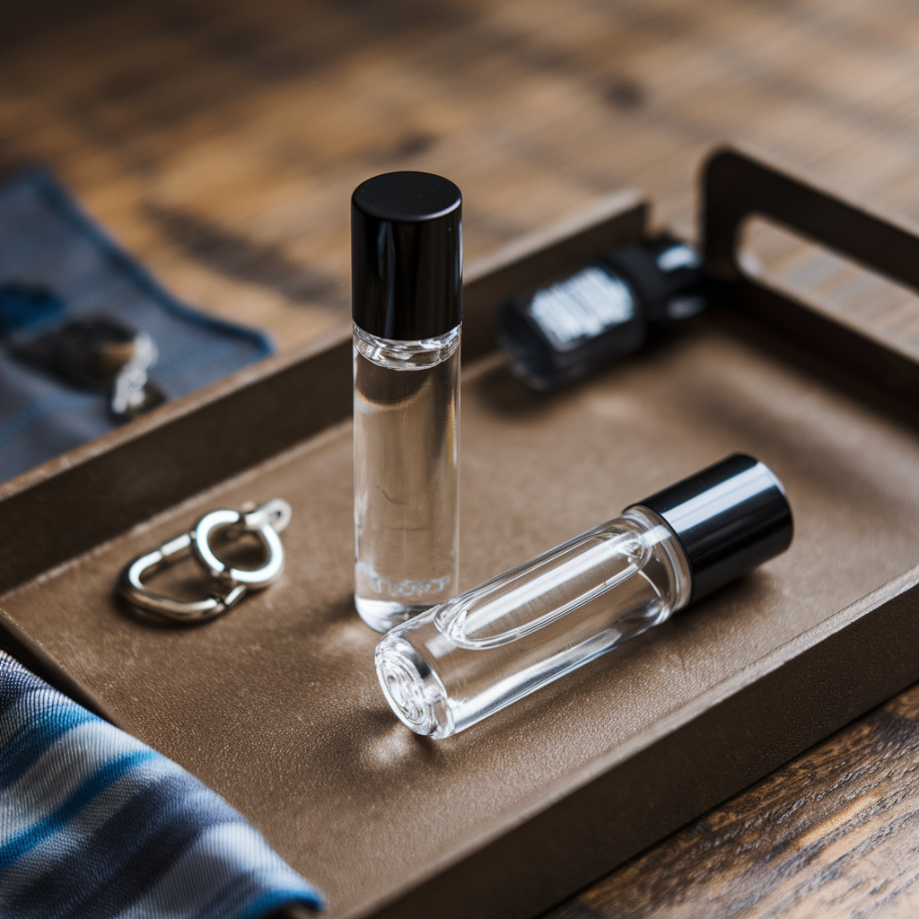 Masculine Fragrance Oil Roller Bottle, Roll On, Alcohol-Free