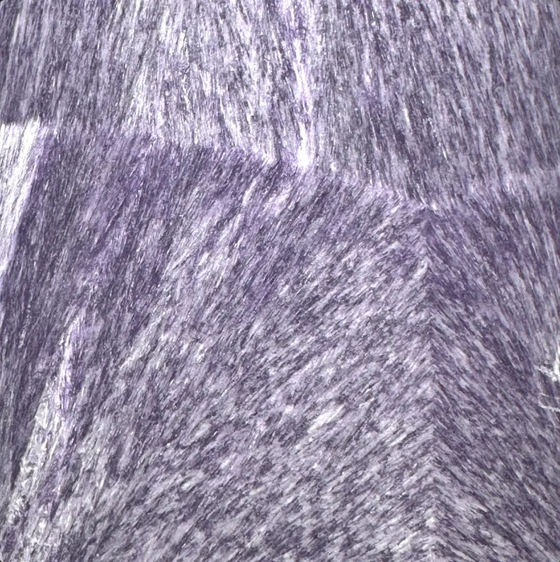 Unscented Palm Wax Pillar Candle, Textured, Purple